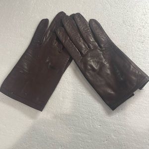 Vintage Brown leather gloves made in Belgium women’s size 7